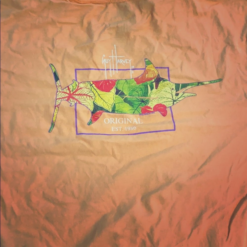 Light orange Guy Harvey Shirt